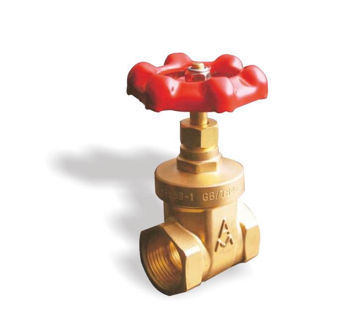 176黄铜足通经闸阀