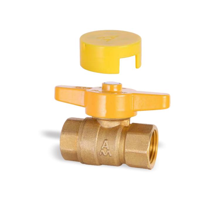 283A黄铜磁性带锁球阀