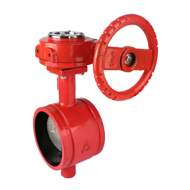 9863沟槽连接弹性密封涡轮蝶阀